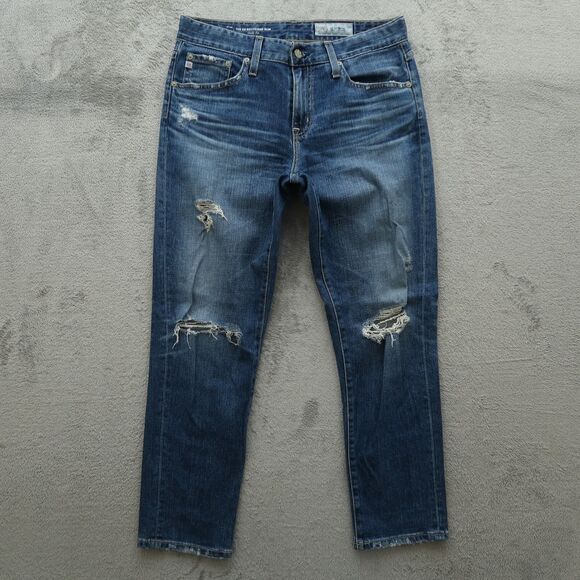 Adriano Goldschmied AG Women's 27R Mid-Rise The Ex-Boyfriend Slim 27" Inseam - Picture 1 of 16